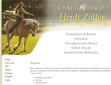 Tablet Screenshot of heidizoeller.de